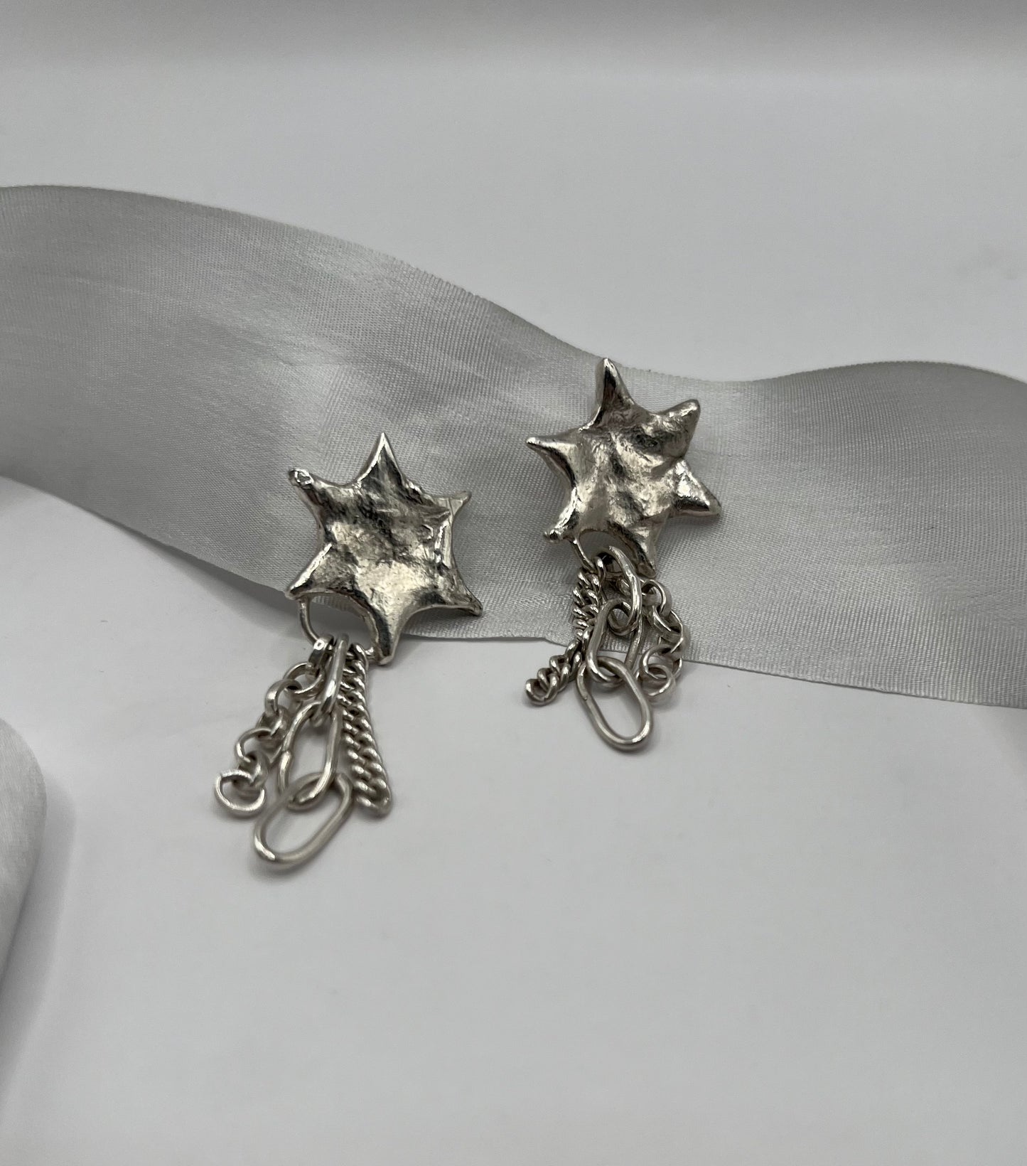 Flail Earrings with assorted chain