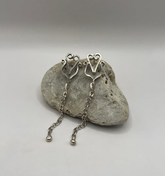 Forged Chain Earrings