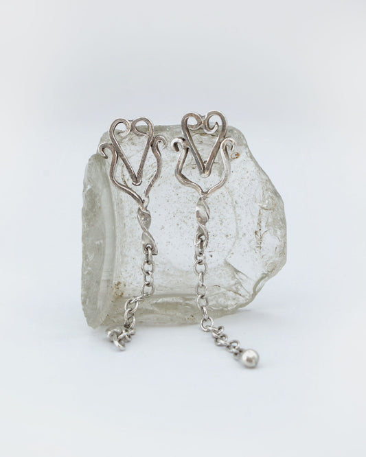 Forged Chain Earrings