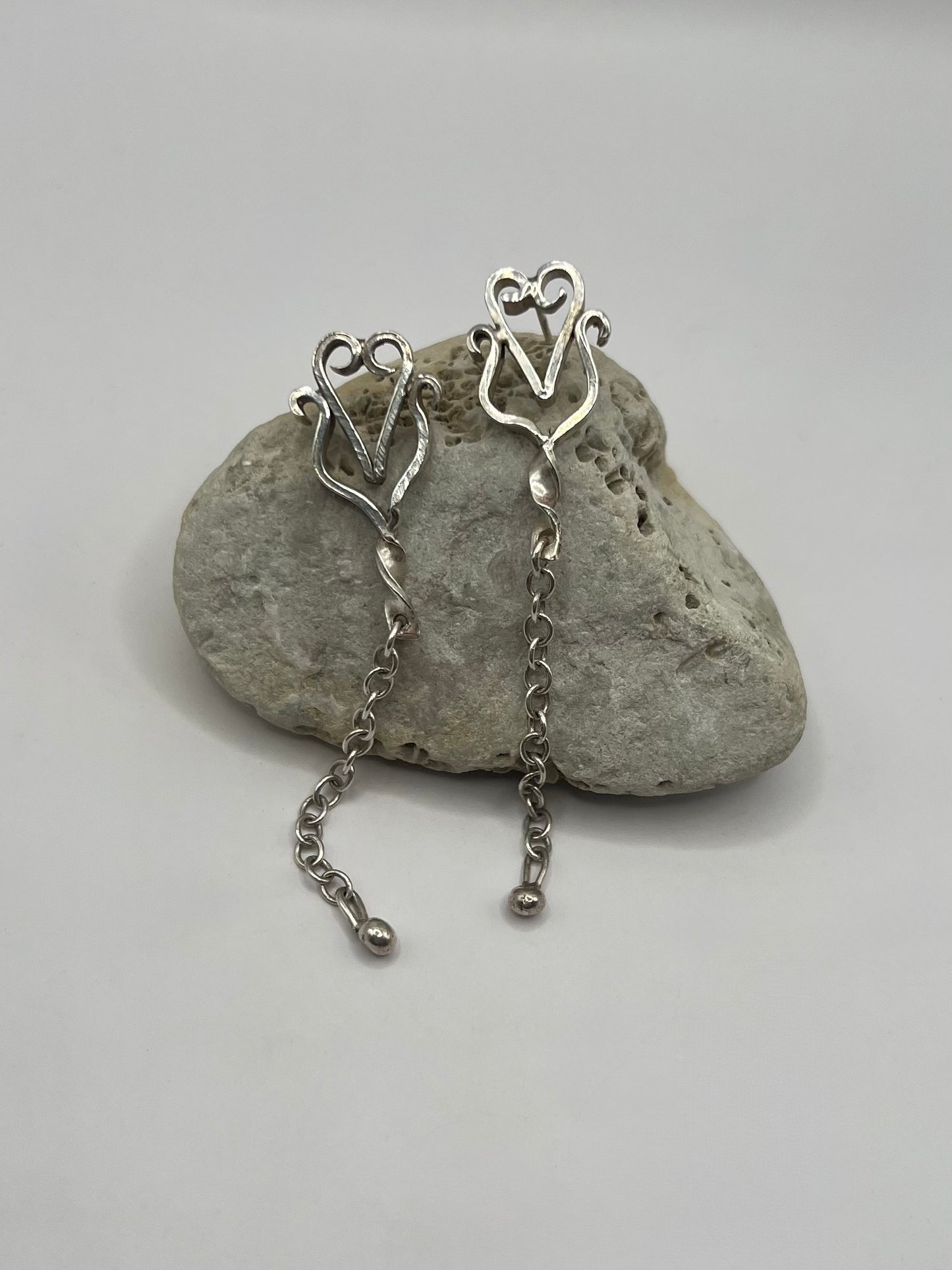 Forged Chain Earrings