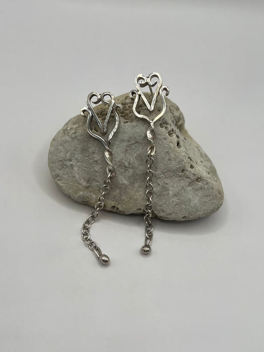 Forged Chain Earrings