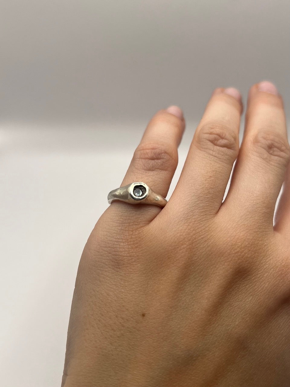 Cubic Zirconia Pinky ring